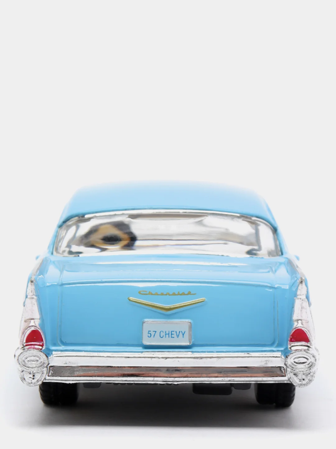 Голубой металлическая машинка 1957 Chevrolet Bel Air KT5313D