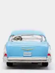 Голубой металлическая машинка 1957 Chevrolet Bel Air KT5313D