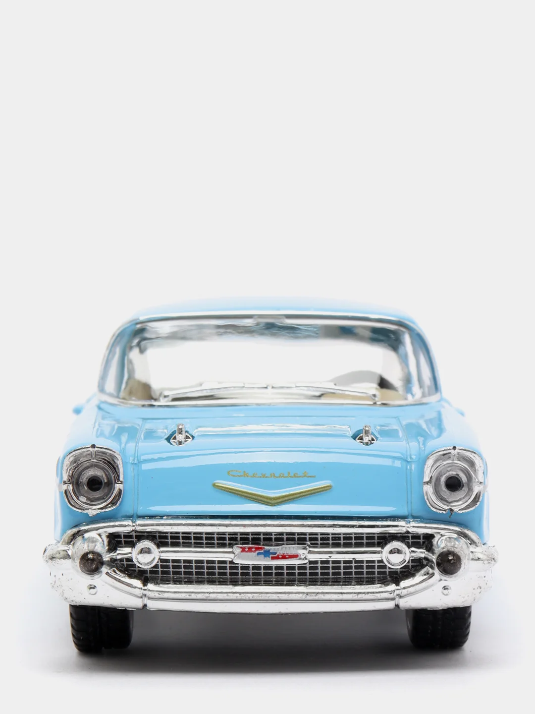 Голубой металлическая машинка 1957 Chevrolet Bel Air KT5313D