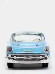 Голубой металлическая машинка 1957 Chevrolet Bel Air KT5313D