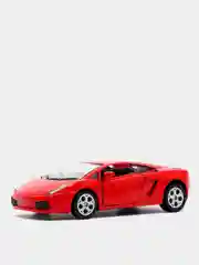 Красный металлическая машинка Lamborghini Gallardo KT5098D