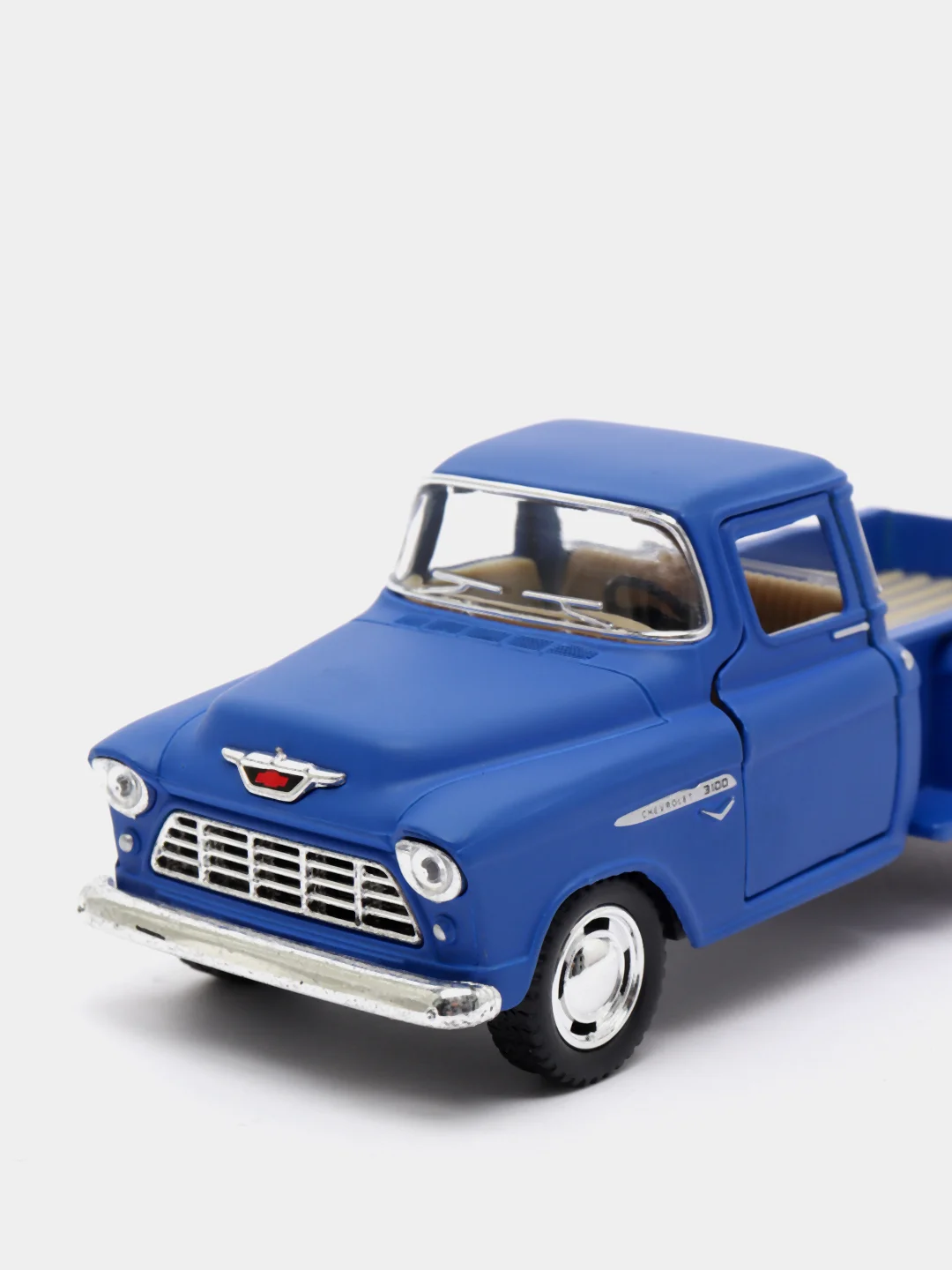 Синий металлическая машинка 1955 Chevy Stepside Pick-up (Матовая) KT5330DM