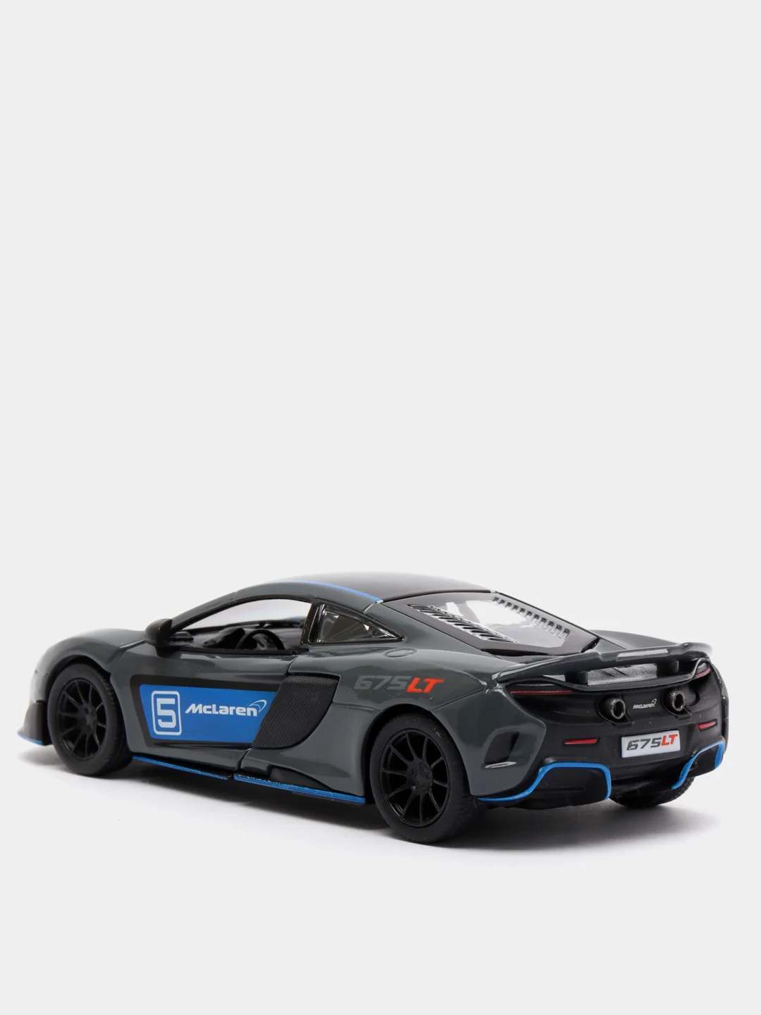 Угольный mclaren 675LT with printing KINSMART KT5392DF