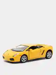 Желтый металлическая машинка Lamborghini Gallardo KT5098D