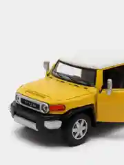 Желтый металлическая машинка 1:36 Toyota FJ Cruiser KT5343D