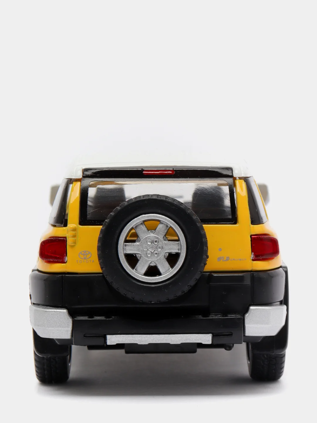 Желтый металлическая машинка 1:36 Toyota FJ Cruiser KT5343D