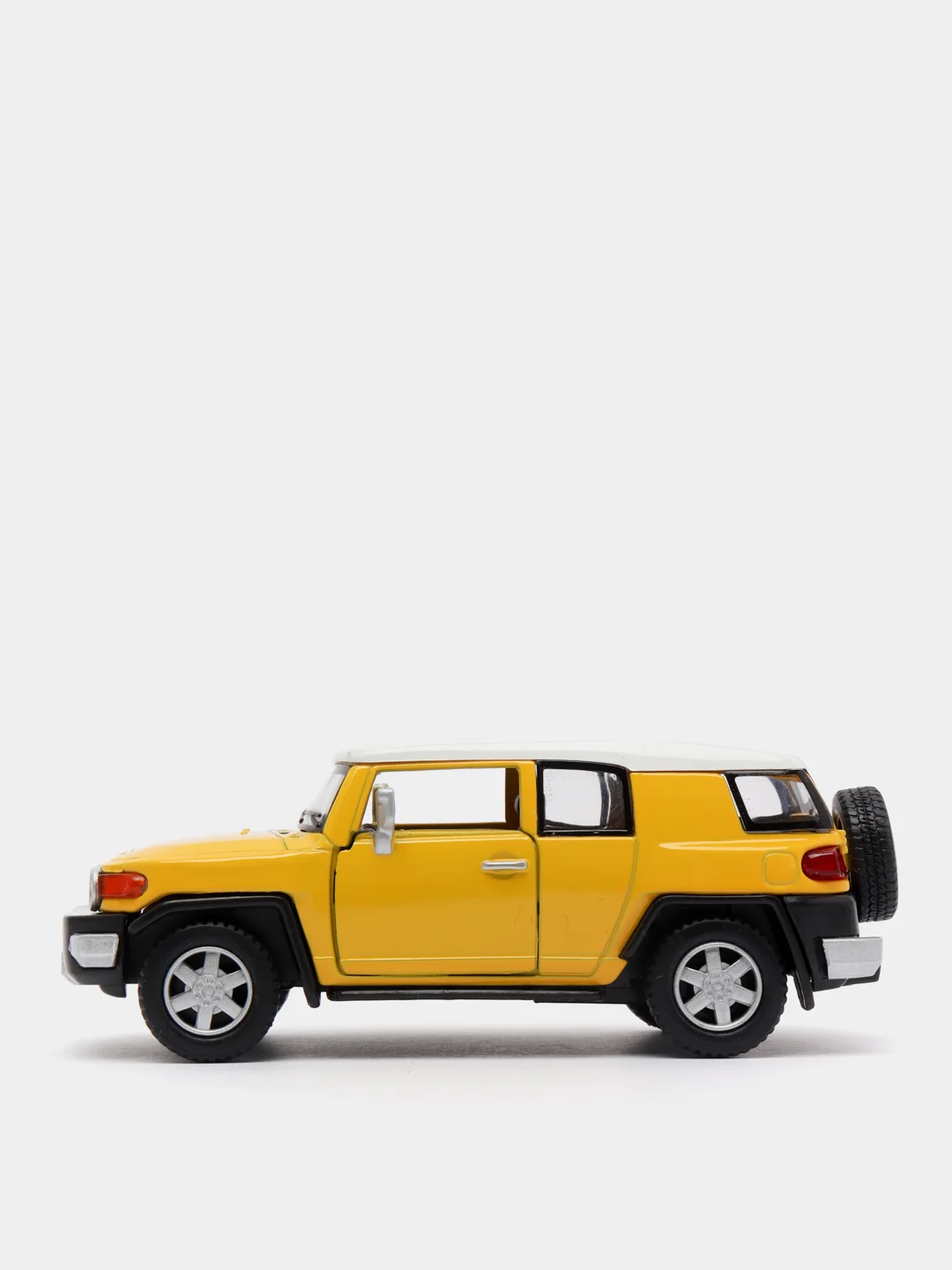 Желтый металлическая машинка 1:36 Toyota FJ Cruiser KT5343D