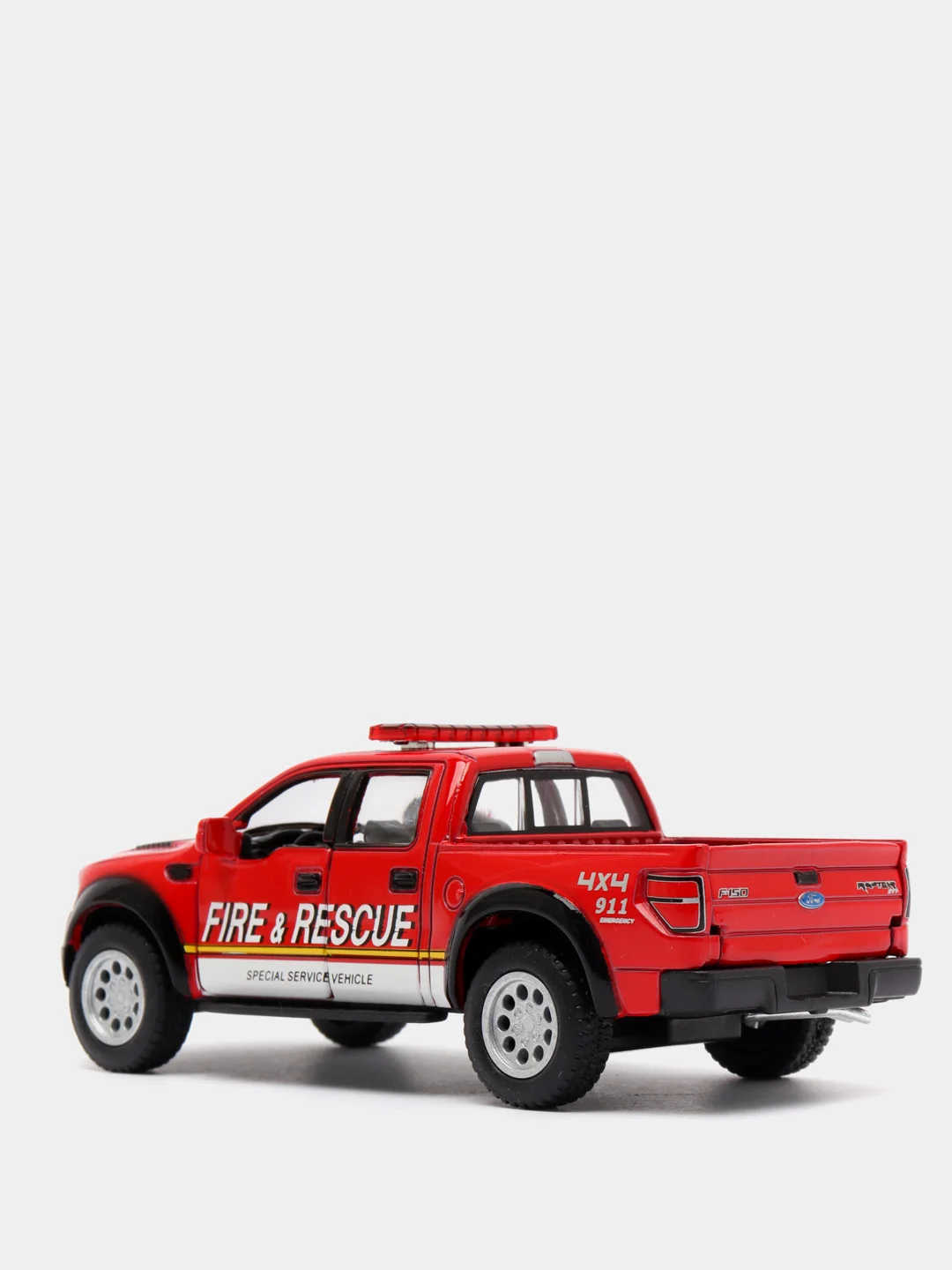 Красный металлическая машина Ford F150 SVT Raptor SuperCrew 2013 KT365DPR