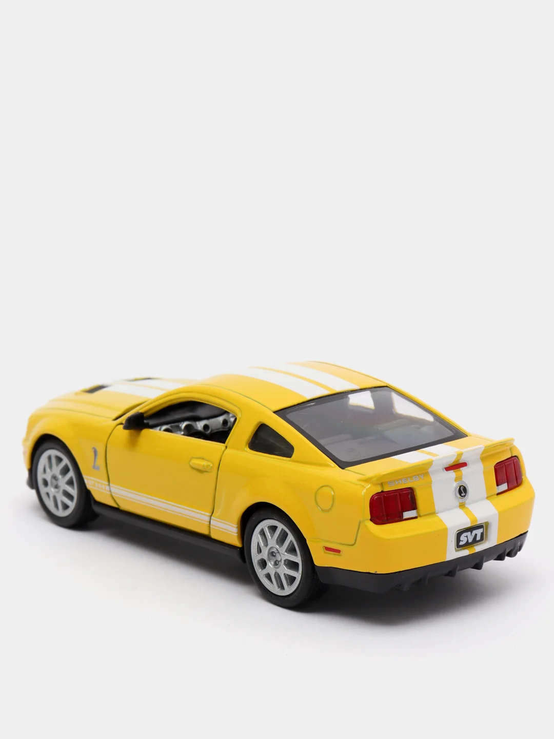 Желтый металлическая машинка 2007 Shelby GT500 KT5310D