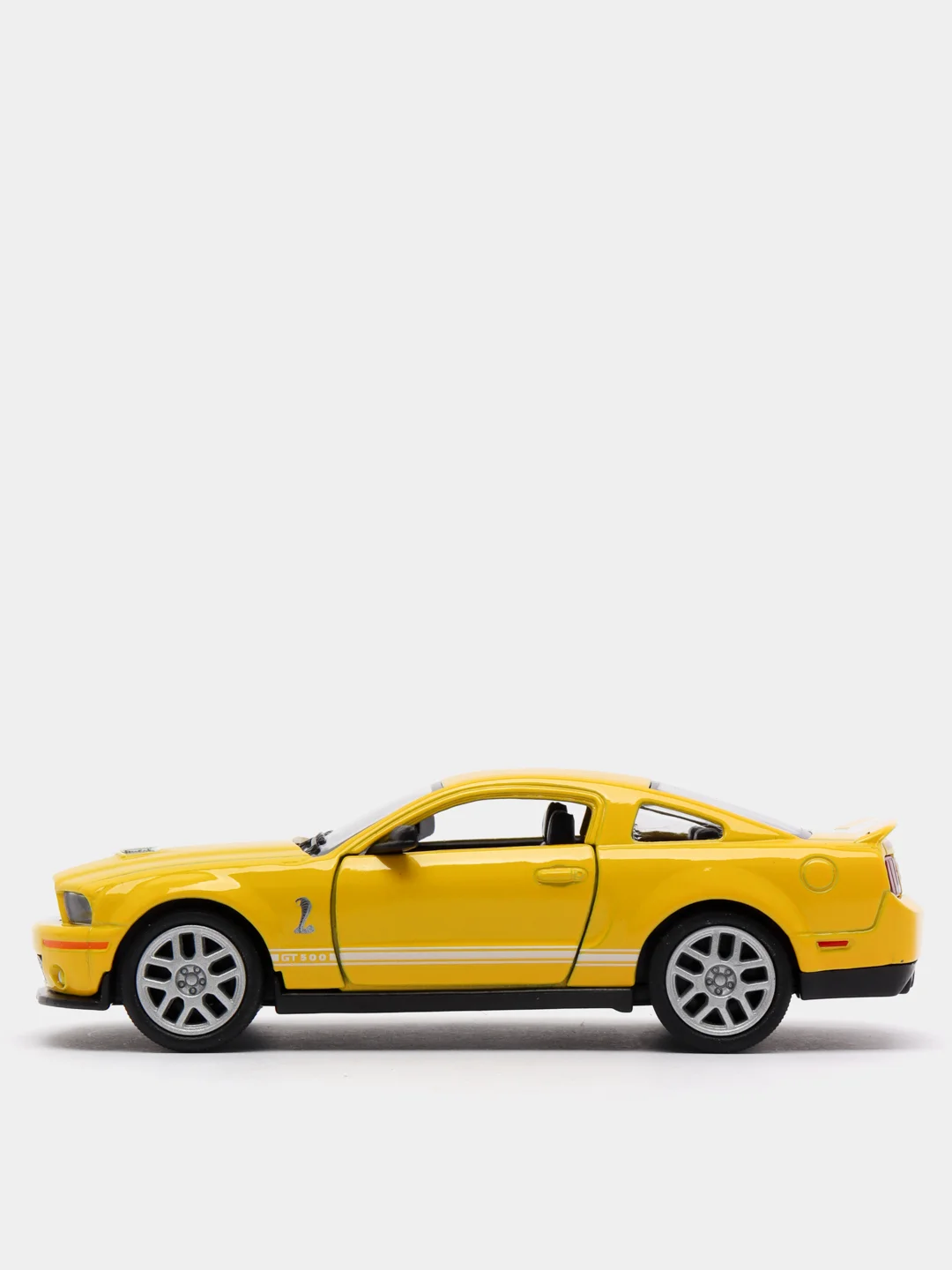 Желтый металлическая машинка 2007 Shelby GT500 KT5310D