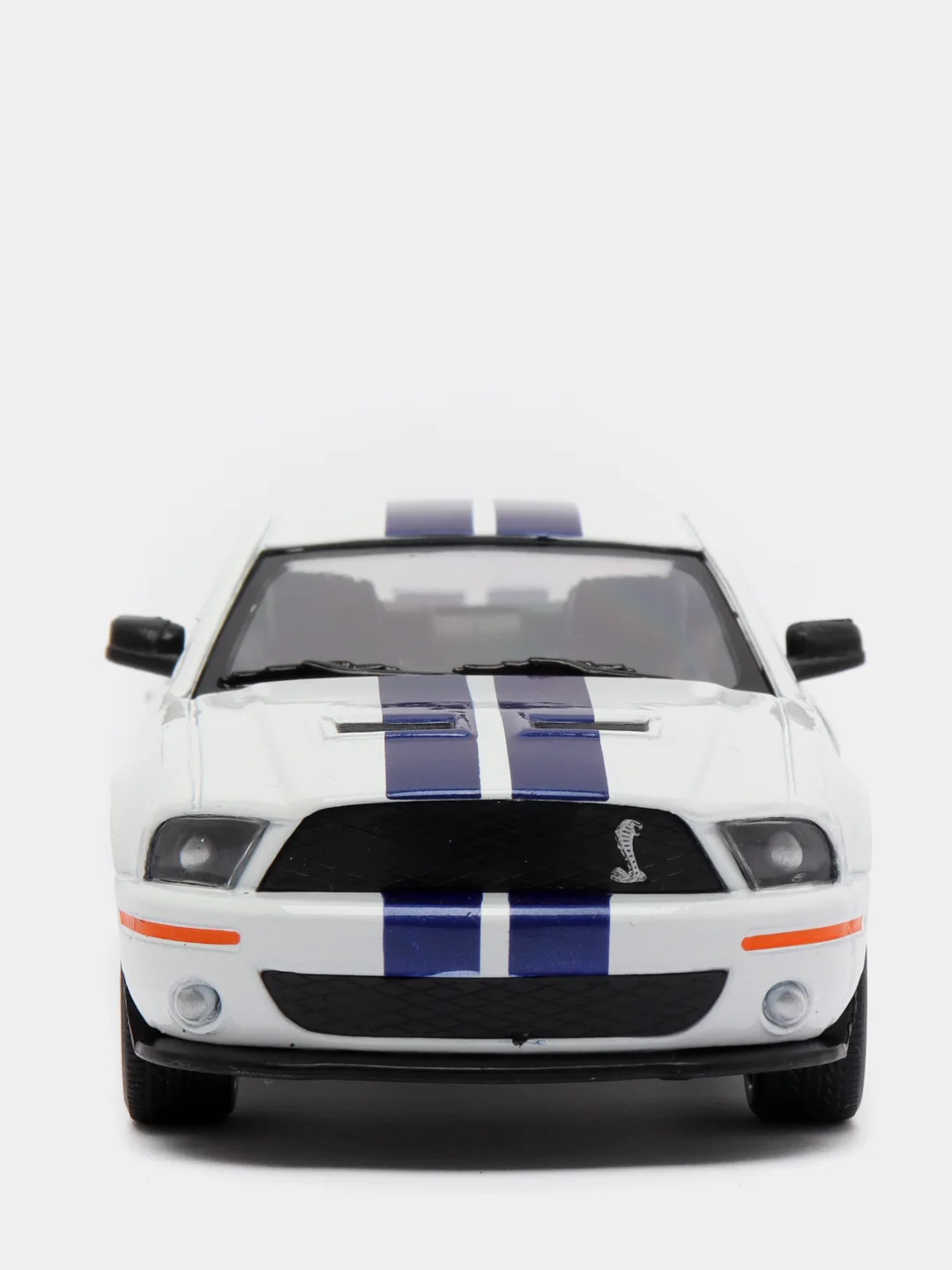Белый металлическая машинка 2007 Shelby GT500 KT5310D