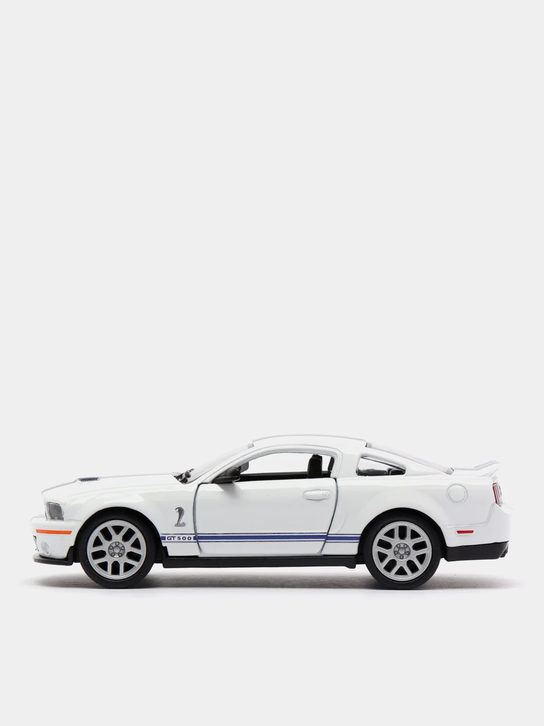 Белый металлическая машинка 2007 Shelby GT500 KT5310D