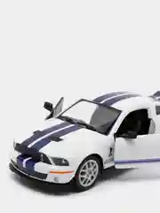Белый металлическая машинка 2007 Shelby GT500 KT5310D