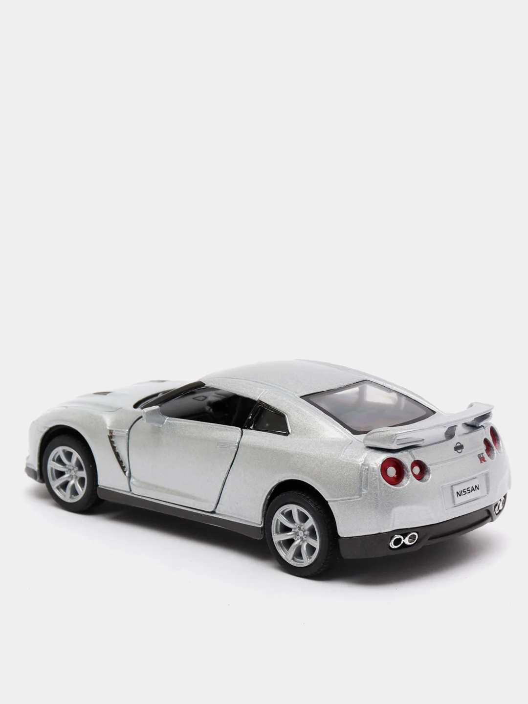 Серебряный металлическая машинка 2009 Nissan GT-R R35 KT5340D