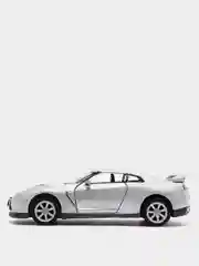 Серебряный металлическая машинка 2009 Nissan GT-R R35 KT5340D