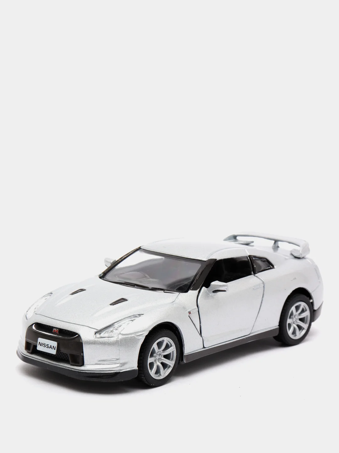 Серебряный металлическая машинка 2009 Nissan GT-R R35 KT5340D