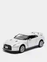 Серебряный металлическая машинка 2009 Nissan GT-R R35 KT5340D