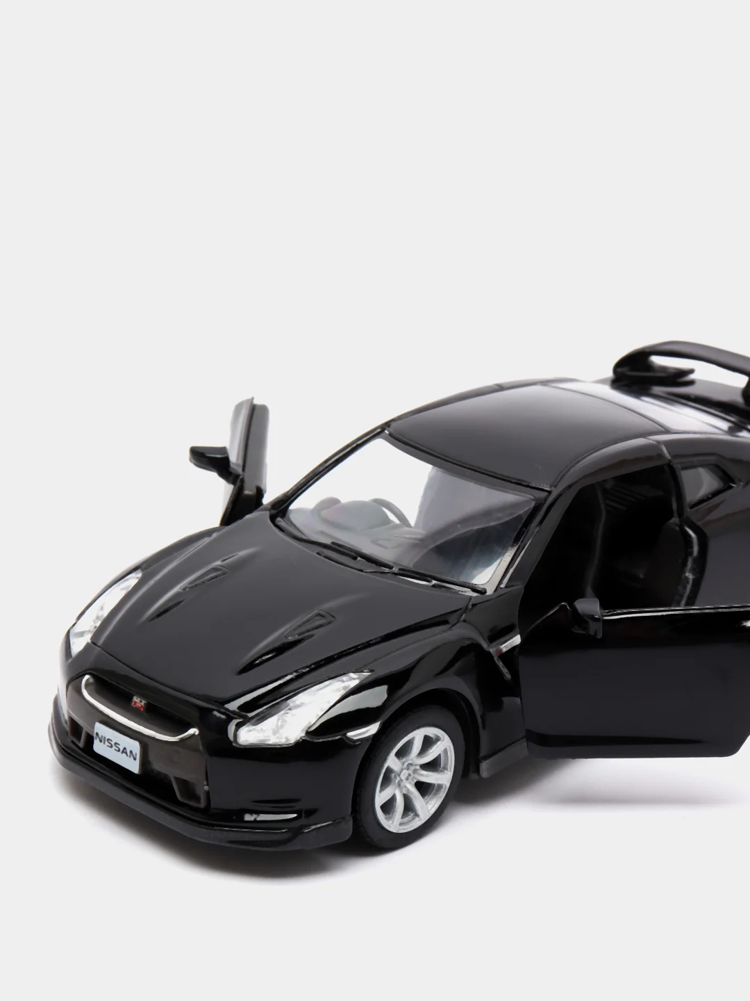Черный металлическая машинка 2009 Nissan GT-R R35 KT5340D