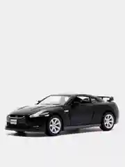 Черный металлическая машинка 2009 Nissan GT-R R35 KT5340D