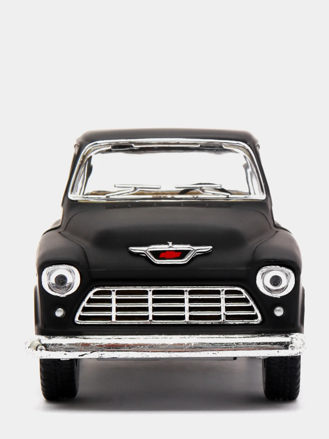 Черный металлическая машинка 1955 Chevy Stepside Pick-up (Матовая) KT5330DM