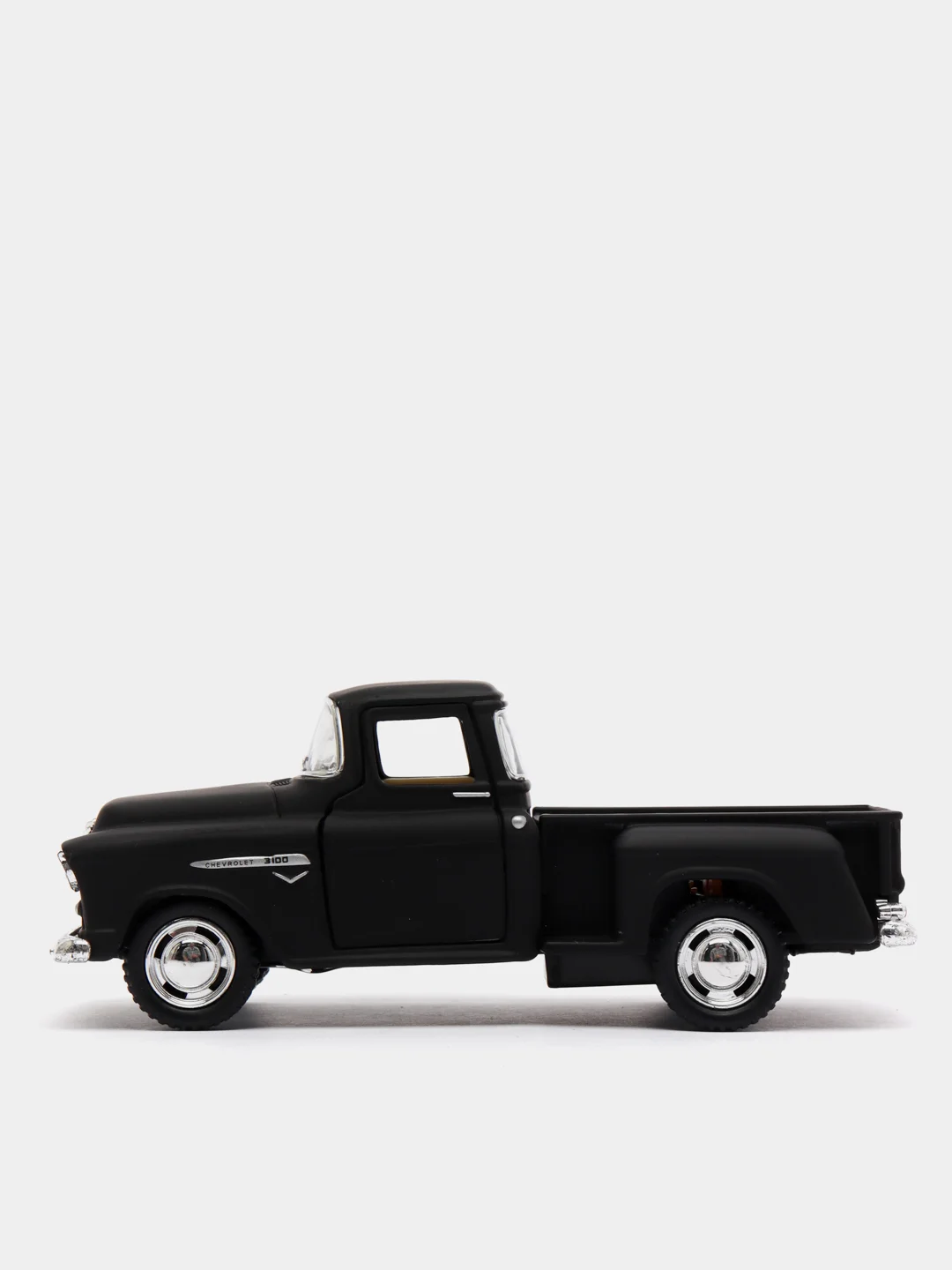 Черный металлическая машинка 1955 Chevy Stepside Pick-up (Матовая) KT5330DM