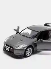 Серый металлическая машинка 2009 Nissan GT-R R35 KT5340D