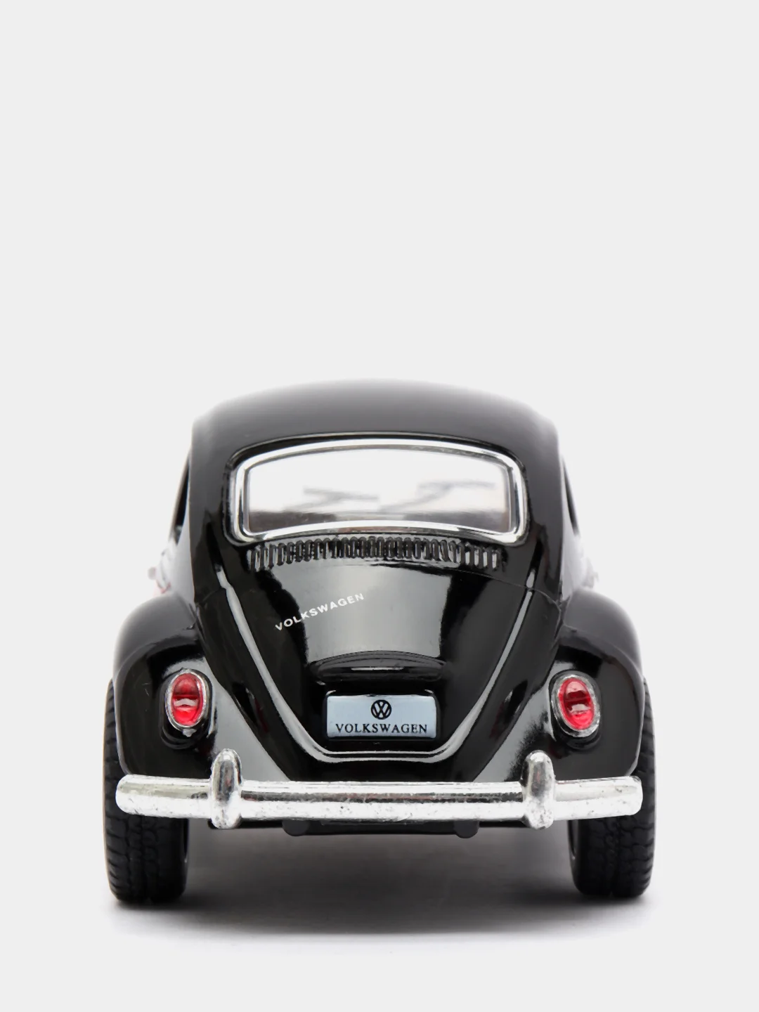 Черный 1967 Volkswagen Classical Beetle (окрашенные двери) KINSMART KT5373D