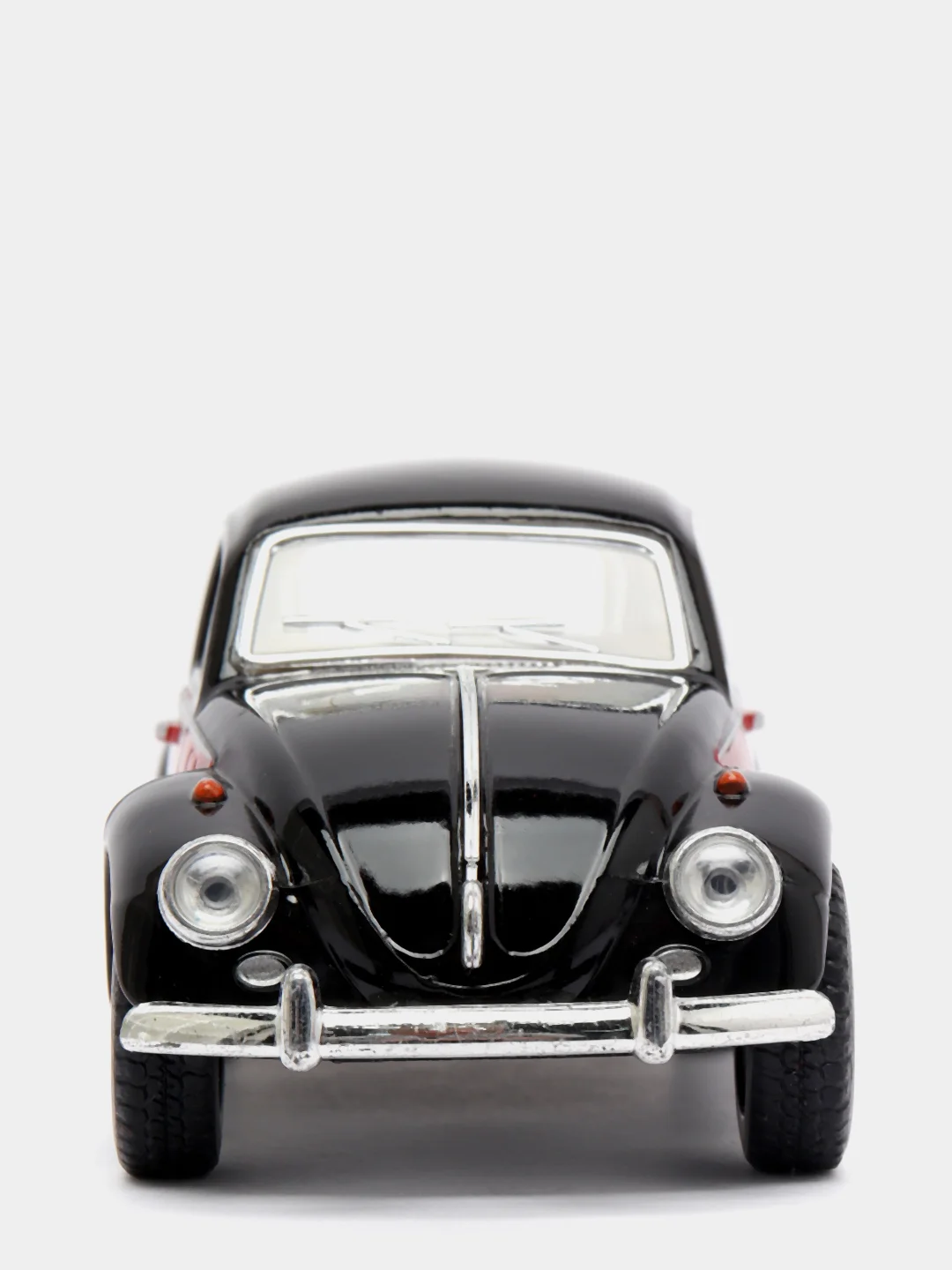 Черный 1967 Volkswagen Classical Beetle (окрашенные двери) KINSMART KT5373D