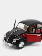 Черный 1967 Volkswagen Classical Beetle (окрашенные двери) KINSMART KT5373D