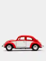 Красный 1967 Volkswagen Classical Beetle (окрашенные двери) KINSMART KT5373D