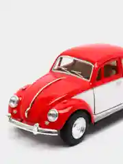 Красный 1967 Volkswagen Classical Beetle (окрашенные двери) KINSMART KT5373D