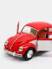 Красный 1967 Volkswagen Classical Beetle (окрашенные двери) KINSMART KT5373D