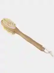 Щётка для тела массажная, двусторонняя, с деревянной ручкой