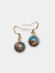 Серьги Шарики из камня