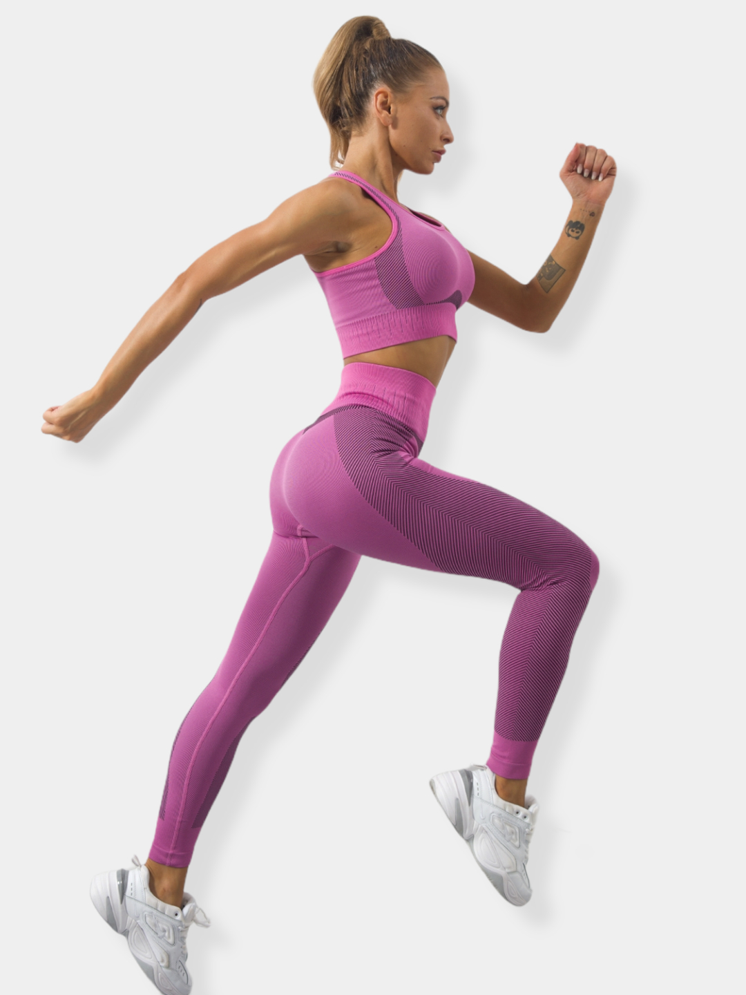 Спортивный костюм женский бесшовный для фитнеса, кроссфита, пилатеса (леггинсы, топ-бра) купить по цене 2140 ₽ в интернет-магазине KazanExpress