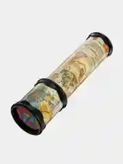 Бежевый калейдоскоп Карта мира, 20 см,  (цвет и рисунок микс)