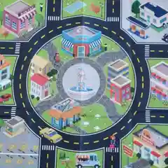 Бирюзовый коврик игровой, детский, 80 х 70 см