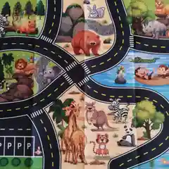 Зеленый коврик игровой, детский, 80 х 70 см