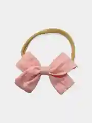 Розовый повязка для девочек Бантик/ для волос /резинка для девочек/ подарок на 8 марта/ для фото