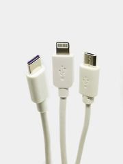 Кабель для зарядки Micro USB, Lightning, Type-C
