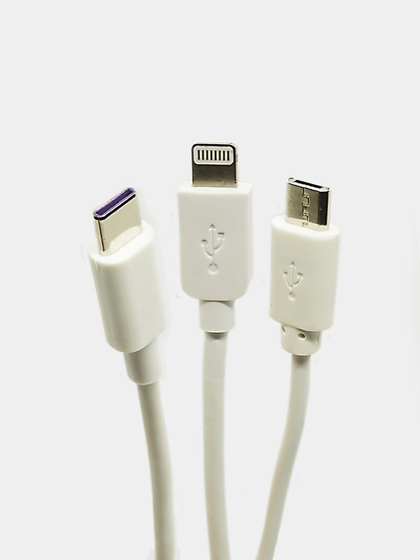 Кабель для зарядки Micro USB, Lightning, Type-C