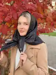 Косынка стеганная, осенняя, женская, капор, шапка