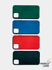 Зеленый чехол IPhone 11 / 11ProMax / 12 / 12ProMax / X / XS / XS Max силиконовый, имитация кожи