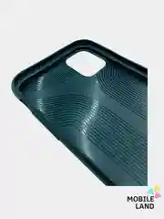 Зеленый чехол IPhone 11 / 11ProMax / 12 / 12ProMax / X / XS / XS Max силиконовый, имитация кожи