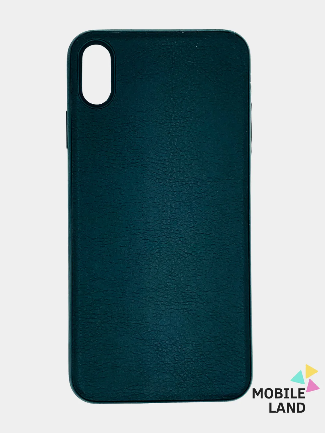 Зеленый чехол IPhone 11 / 11ProMax / 12 / 12ProMax / X / XS / XS Max силиконовый, имитация кожи