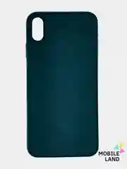 Зеленый чехол IPhone 11 / 11ProMax / 12 / 12ProMax / X / XS / XS Max силиконовый, имитация кожи