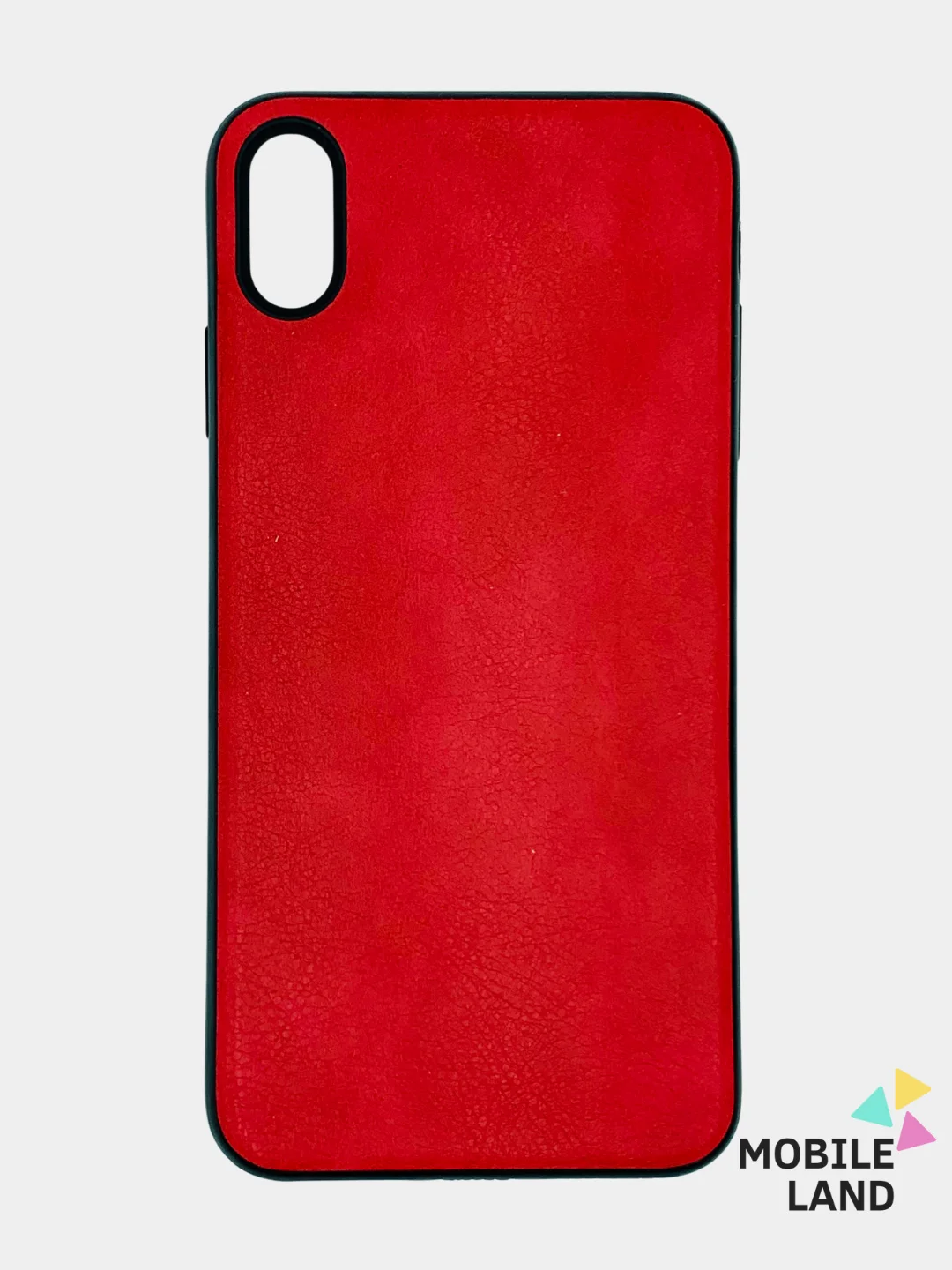 Красный чехол IPhone 11 / 11ProMax / 12 / 12ProMax / X / XS / XS Max силиконовый, имитация кожи