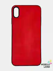 Красный чехол IPhone 11 / 11ProMax / 12 / 12ProMax / X / XS / XS Max силиконовый, имитация кожи