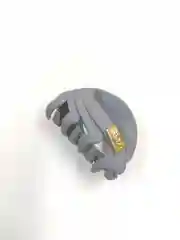 Серый каучуковый краб для волос