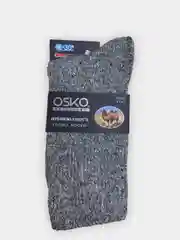 Серый меланж шерстяные мужские термо носки OSKO, из верблюжьей шерсти, Фабрика Снов